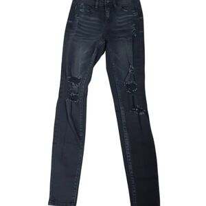 KanCan black destroyed jeans